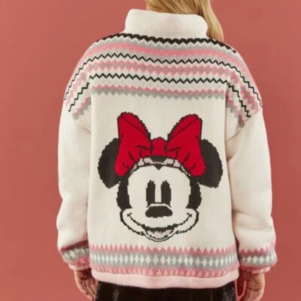 Disney Minnie Mouse zip up sweater
